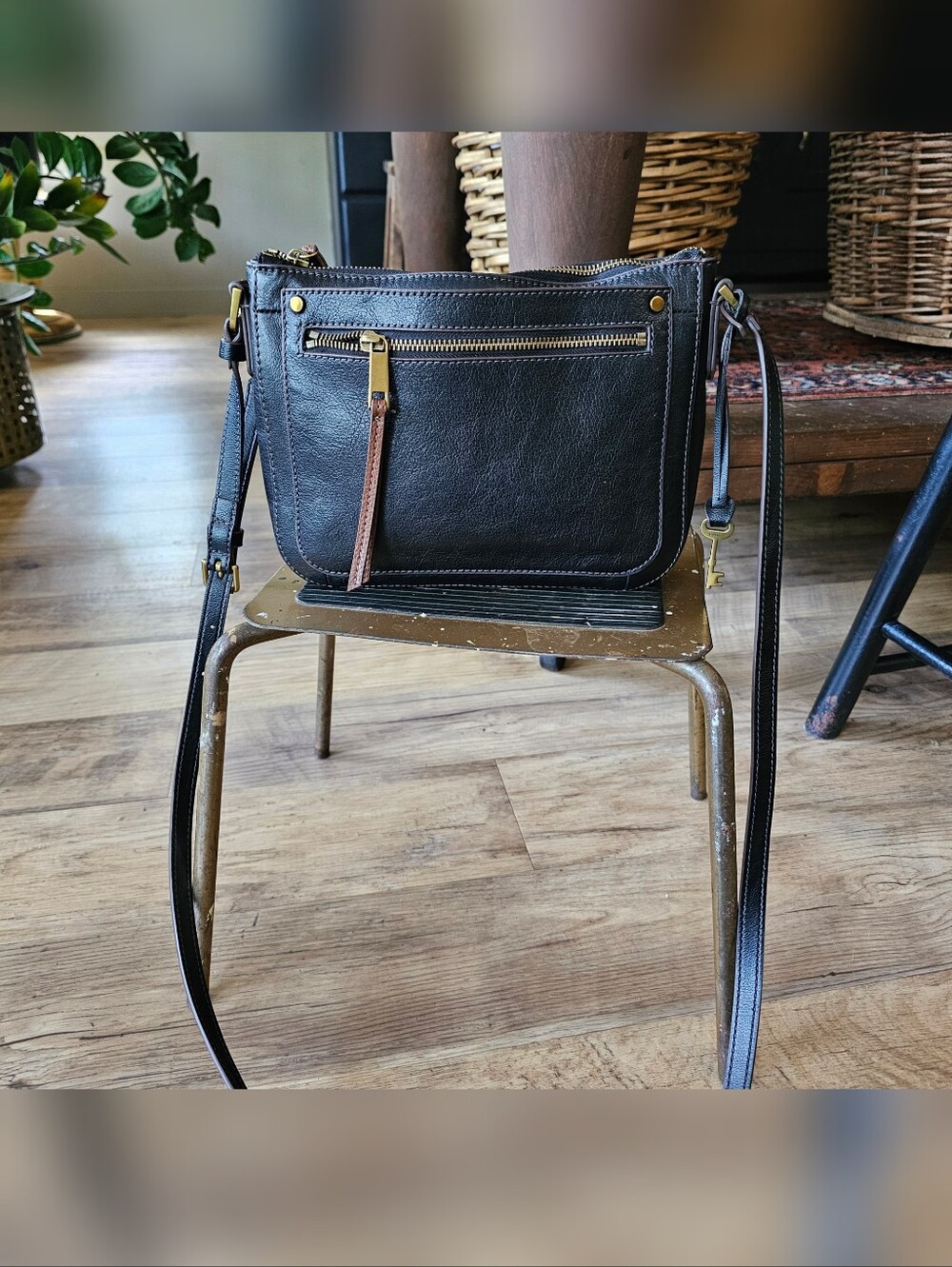 Fossil Leather Crossbody Purse